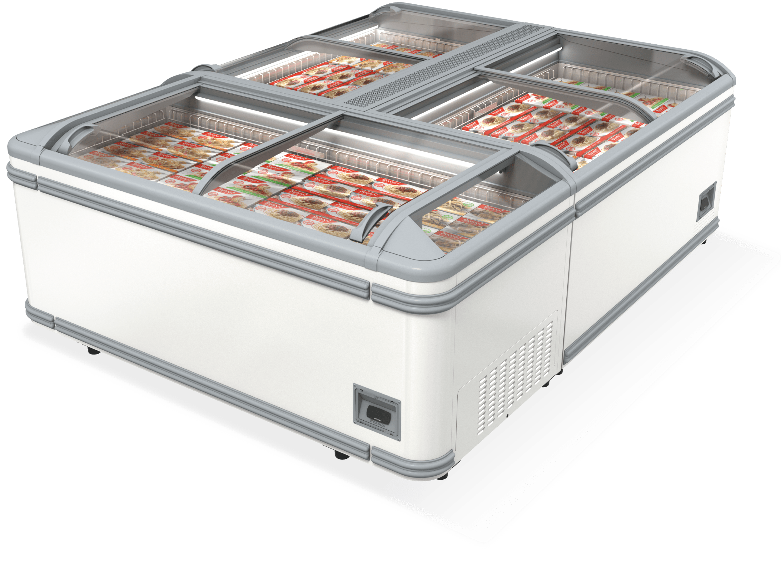 冷凍プラグインショーケース | 中温用エアコン・冷凍冷蔵ユニット